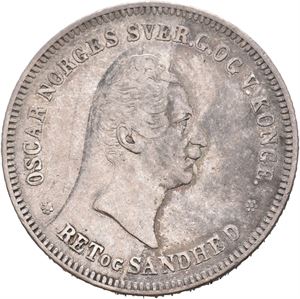 Norge, Oscar I, 1/2 speciedaler 1846. Misfarget