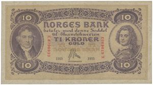 10 kroner 1915. E.6796933.