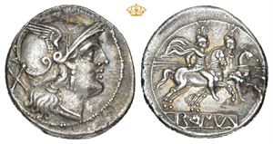 AR Denarius 211-208 BC