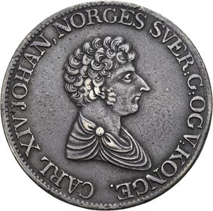 CARL XIV JOHAN 1818-1844. KONGSBERG. Speciedaler 1827/6