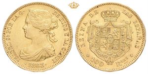 Isabella II, 100 reales 1863. Madrid