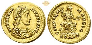 Theodosius I. AD 379-395. AV solidus (4,45 g).