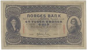 1000 kroner 1942. A.0799987