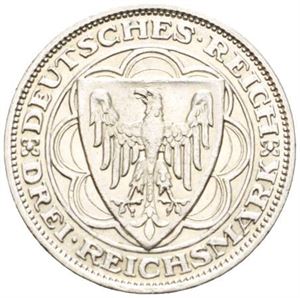 3 reichsmark 1927 A. Bremerhaven