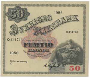 Sverige 50 kronor 1956