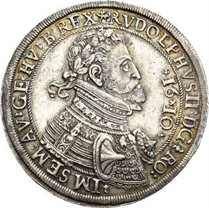 Rudolf II, taler 1610, Hall