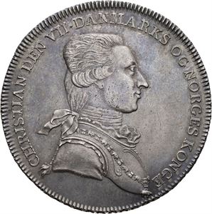 CHRISTIAN VII 1766-1808. Reisedaler 1788. S.7