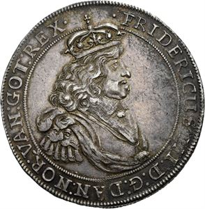 FREDERIK III 1648-1670. Speciedaler 1661. S.22