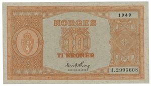 10 kroner 1949. J.2995608