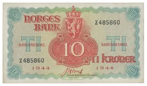 10 kroner London 1944. Z485860