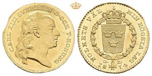 Karl XIII, dukat 1814. (3,45 g)