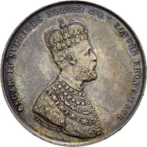 Oskar II, kastemynt til kroningen 1873