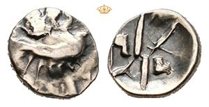 CELTIC BRITAIN. Durotriges. Circa 65 BC - AD 58. AV quarter stater (13,5 mm; 1,37 g)