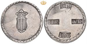 Tarragona, Ferdinand VII, 5 pesetas 1809