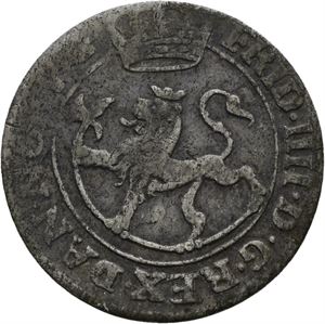 FREDERIK IV 1699-1730. KONGSBERG. 8 skilling 1730. S.2