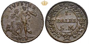 Karl XII, 1 daler silvermynt 1718. Ivpiter