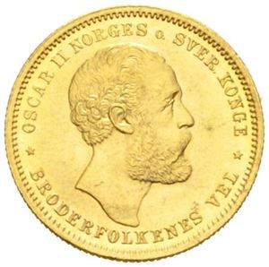 20 kroner/5 species 1875.