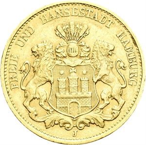 Hamburg, 20 mark 1894 J