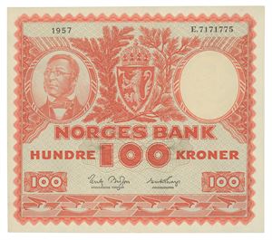 100 kroner 1957. E.7171775