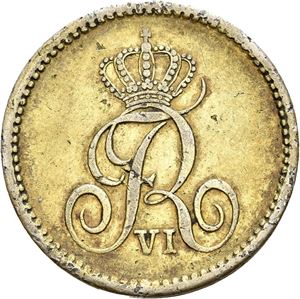 FREDERIK VI 1808-1839 32 rigsbankskilling 1820. S.3