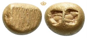 IONIA, uncertain mint. Circa 650-600 BC. EL trite (1/3 stater), Milesian standard (4,76 g).