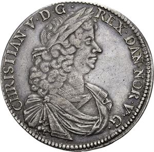 CHRISTIAN V 1670-1699. KONGSBERG. Speciedaler 1692. "Det klipperne…". S.10