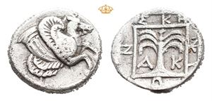 TROAS, Skepsis. 4th century BC. AR hemidrachm (1,74 g)