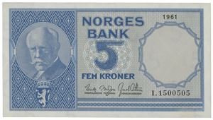 5 kroner 1961. I.1500505