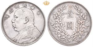 China. Yuan Shih-kai, dollar år 3 (=1914)