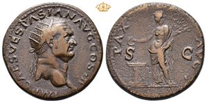 Vespasian. AD 69-79. Æ dupondius (12,01 g).