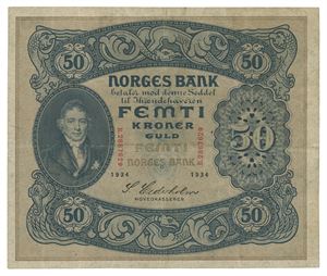 50 kroner 1934. B2867629