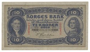 10 kroner 1932. S2465357