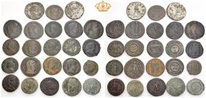 Lot of 23 late Roman bronze coins