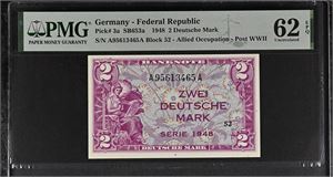 2 deutsche mark 1948