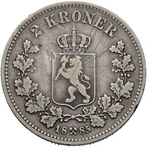 2 kroner 1885
