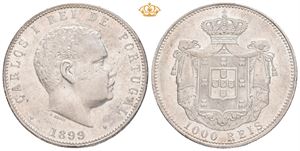 Carlos I, 1000 reis 1899