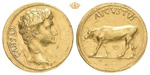 Augustus, 27 BC-AD 14. AV aureus (20 mm; 7,57 g)