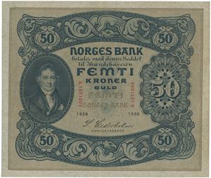 50 kroner 1930. B.1071004.
