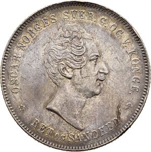 OSCAR I 1844-1859, KONGSBERG, Speciedaler 1849