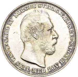 CARL XV 1859-1872, KONGSBERG, Speciedaler 1869