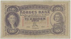 10 kroner 1914. D.7500865