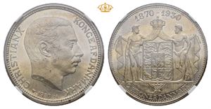 2 kroner 1930, 60th Birthday of King