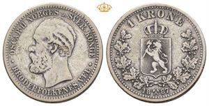 1 krone 1887