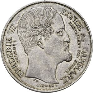 FREDERIK VII 1848-1863. Tronskiftespeciedaler 1848. S.1