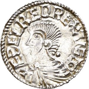 Aethelred II 978-1016, penny long cross type, London, myntmester Leofryd (1,54 g)