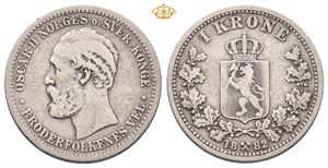 Norway. 1 krone 1882