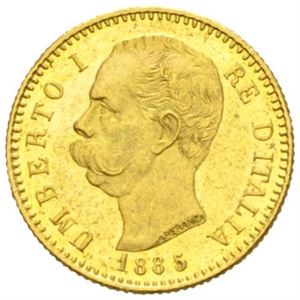 Umberto I, 20 lire 1885.