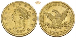 10 Dollars 1847 O