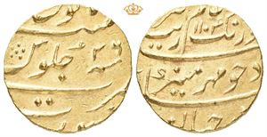 INDIA, Mughal Empire. Muhyi al-Din Muhammad Aurangzeb Alamgir,  1658-1707. AV mohur (23 mm, 11,06 g)