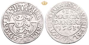 Denmark. Frederik II, 1 mark 1563